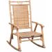Maison Exclusive - Chaise à bascule avec coussin en bambou