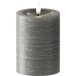 LED Bougie pilier Ø 7,5 x 10 cm Gris foncé