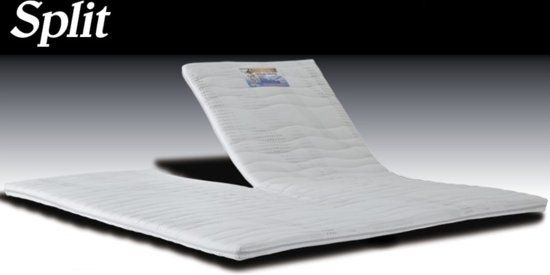 SleepTech Split-Topper-Topdekmatras-Koudschuim-HR-45-180-x-200 - Wit