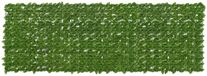 vidaXL Balkonscherm met bladeren Groen en Geel 300 x 100 cm