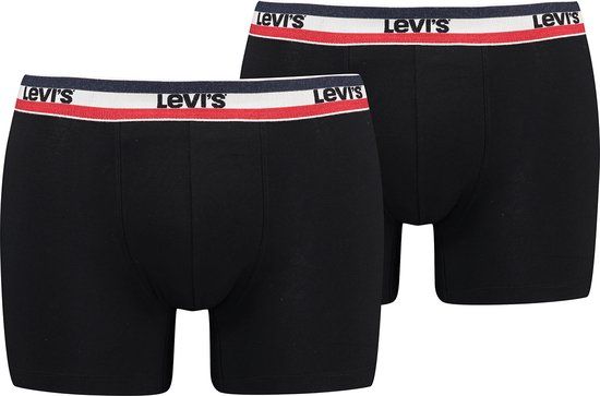 Levi's Brief Boxershorts 2-Pack Zwart - Maat M - Heren