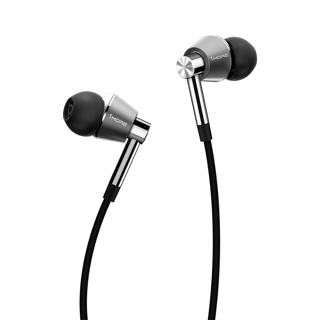 1More E1001 - In-Ear Headphones - Zwart/Zilver