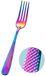 Rainbow Set de 6 couverts de table en arc-en-ciel en Inox