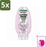 Garnier Loving Blends Infusion d'eau de riz Après-shampoing - 5 x 250 ml