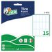 CF150 Tico E-4820 etiket Wit Rechthoek Permanent 150 stuk(s)