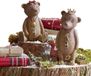 Loberon Decoratieve beer set van 2 Bonnal antiekbruin