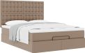 Maison Exclusive - Cadre de lit ottoman avec matelas cappuccino 140x190cm en cuir synthétique