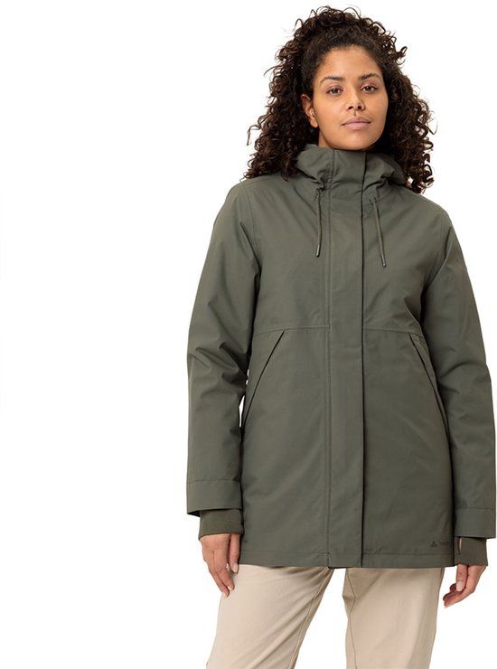 Vaude Coreway Parka Dames Khaki Polyester 42