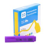 RAYLU PAPER Fluorescerende markeerstiften met afgeschuinde punt, 10 stuks, markeerstiften met lijnbreedte van 2-5 mm, fluorescerende marker voor organisatie (paars)