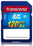 Transcend SDHC Card 8GB - Blauw