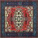 vidaXL - Vloerkleed - ORIZ - Rood - 160 x 160 cm - 100% Polyester