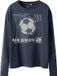 NAME IT - NKMPOPASTAR LS TOP BOX - Jongens - Lange mouwen shirts - Katoen - 134/140 - India Ink