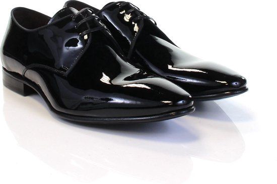 Floris van Bommel SFM Veterschoenen Zwart Leer Heren