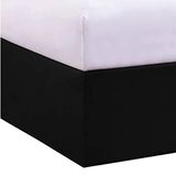 Bed Maker's Never Lift Your Matrass Bedrok, ontworpen voor boxsprings, met splitten in de hoeken, valt 35,5 cm omlaag, kingsize bed, zwart