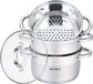 Klausberg 7139 Casserole 4 pièces 20cm Inox Argent Rond Verre