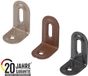 Alberts 821852 DURAVIS® verstelbare hoekbeugel, geperst, parelbeige duplex gecoat RAL 1035, afmetingen 28 x 40 x 22 mm, 50er Set