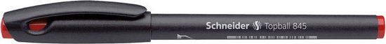 Schneider Schrijfwaren Schneider Topball 845 Rollerball Pen 0.3mm Red Box of 10