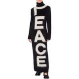 Moschino Robe en mohair brossé Paix Noir Taille : 38