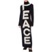 Moschino Robe en mohair brossé Paix Noir Taille : 38