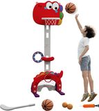 AIYAPLAY - Basketbalstandaard voor kinderen - HDPE - Rood
