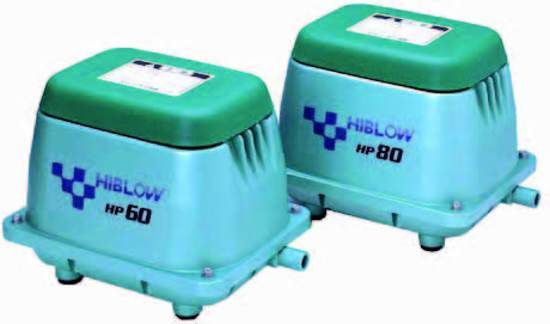 Hiblow HP-100 Luchtpomp Voor een perfecte beluchting van uw vijver!