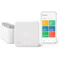 Tado Bedrade Slimme Thermostaat V3+ Starter Kit met 4 Thermostatische Koppen Wit