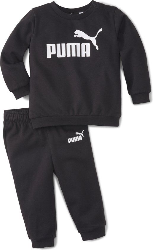 PUMA Minicats ESS Crew Jogger FL Baby Trui - Zwart - Maat 86