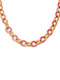 SINGULARU - Ketting Link Tropical Verguld Staal Sieraden voor Vrouwen
