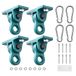 VEVOR 4x Crochets de plafond avec double roulement, crochets pivotants à 180° avec vis et boulons, capacité de charge max. 2268 kg, fixation de balançoire pour épaisseur de montage de 65 mm, crochets de suspension pour balançoires, fauteuils suspendus, sacs de boxe