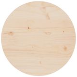 VidaXL Tafelblad Ø40x2,5 cm massief grenenhout