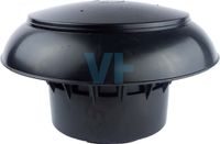 Burgerhout Anjo Vent-Alu 3000 EW PP kap losse kunststof kap 150/160mm Zwart