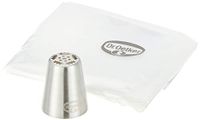 Dr. Oetker 1993 bloemtuit tulp + 4 wegwerpspuitzakken, zilver/transparant