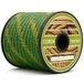 Cordamarket Hard touw, volwassenen, uniseks, geel/groen, 10 mm tot 25 m