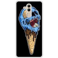 Icecat Bedrukt siliconen hoesje compatibel met Mate 20 Lite Ice cream skull