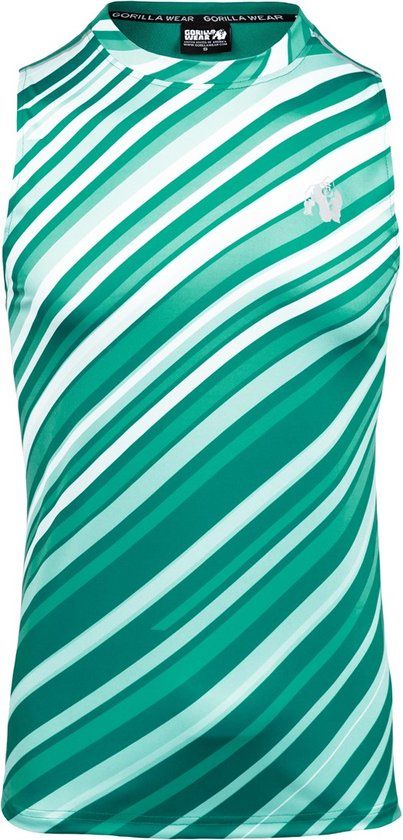 Gorilla Wear Easton Tank Top - Men - Green/White - XXL
