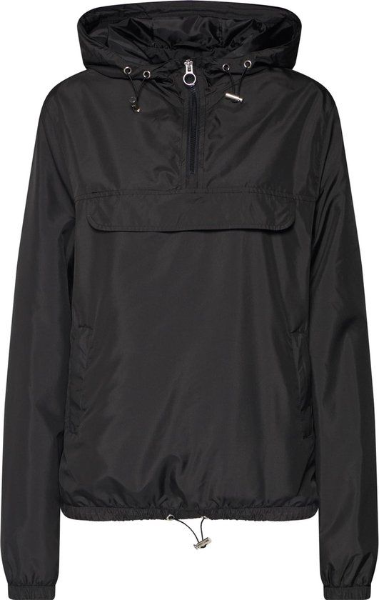 Urban Classics Basic Windrunner Dames Windbreaker - Zwart - XL