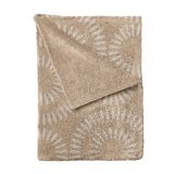 Homemania 15211 Joy-plaid deken voor bank, bed, slaapkamer, bruin, beige, microvezel, 150 x 200 cm