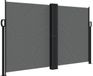 vidaXL Windscherm uittrekbaar 140x1200 cm antracietkleurig