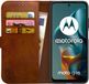 Rosso Element Wallet Book Case voor Motorola Moto G05 - Bruin