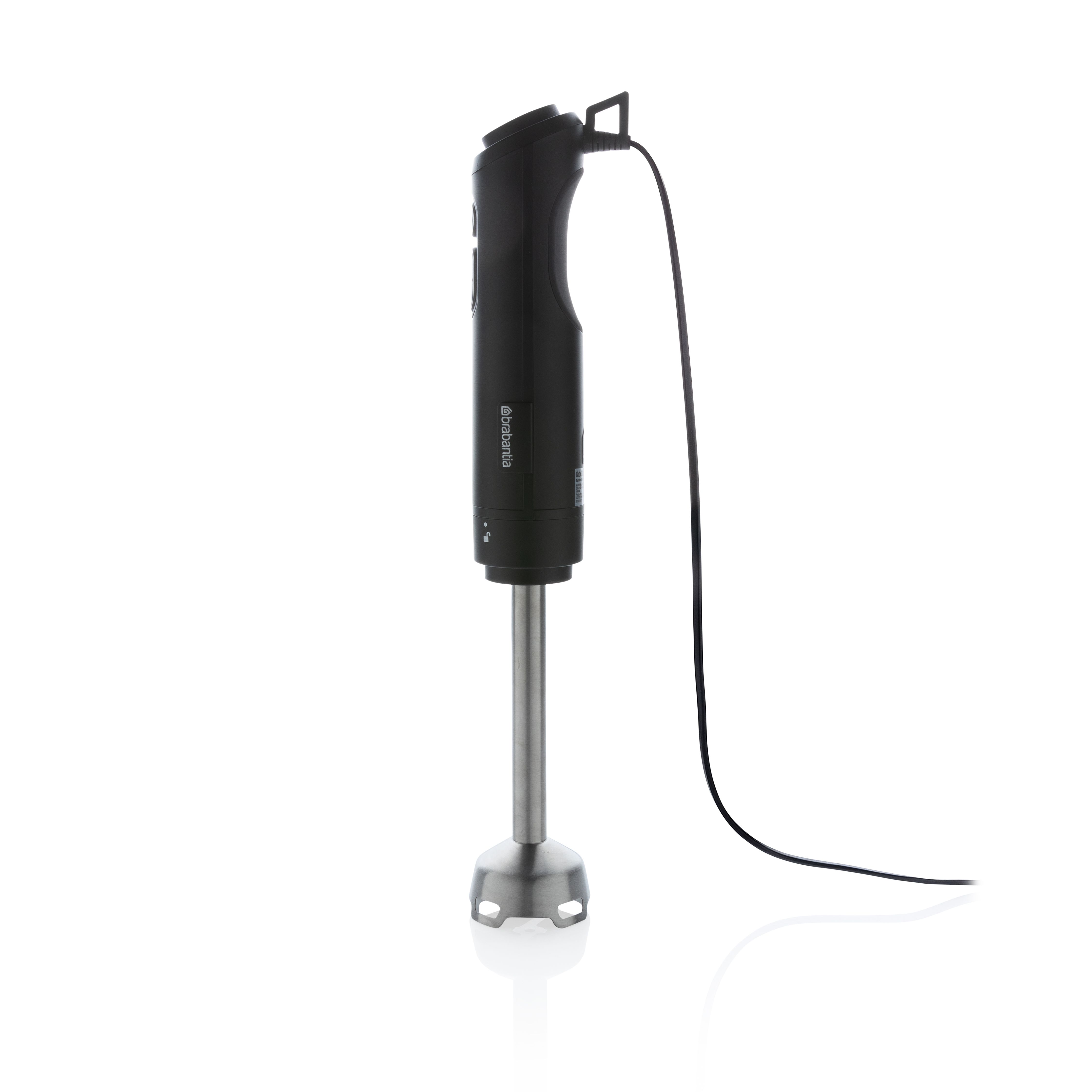 Brabantia D8-4CMB Staafmixer set - IJscrusher - Hakmolen - Garde - 8 snelheden - Zwart RVS