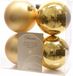 Decoris Boules de Noël - 8x pièce - or - D10 cm - plastique