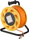 Goobay CAT 7A Netwerkkabel Haspel 50m Oranje