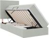 vidaXL LED opbergbed met matras Lichtgrijs 90 x 200 cm Fluweel