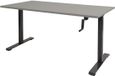 Schaffenburg Zit Sta bureau - Slinger 180x90 grijs - zwart frame