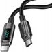 Innostyle câble USB-C avec affichage, charge rapide, USB Type C, 100W, 1m, gris