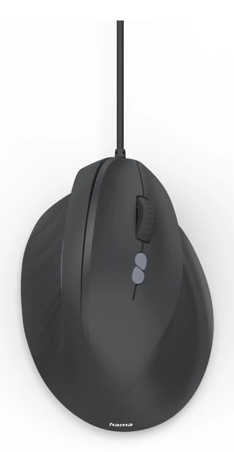 Hama ECM-500R - Optische bedrade muis - 7 knoppen - Ergonomisch - Stil - Zwart