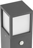 Lucande - Padverlichting, zuillampen - 1licht - Gegoten aluminium, polycarbonaat - H: 65 cm - E27 - donkergrijs