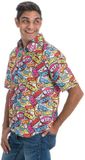 CHAKS 90s Boem Pow Bang Wtf Overhemd Man Multicolor Katoen