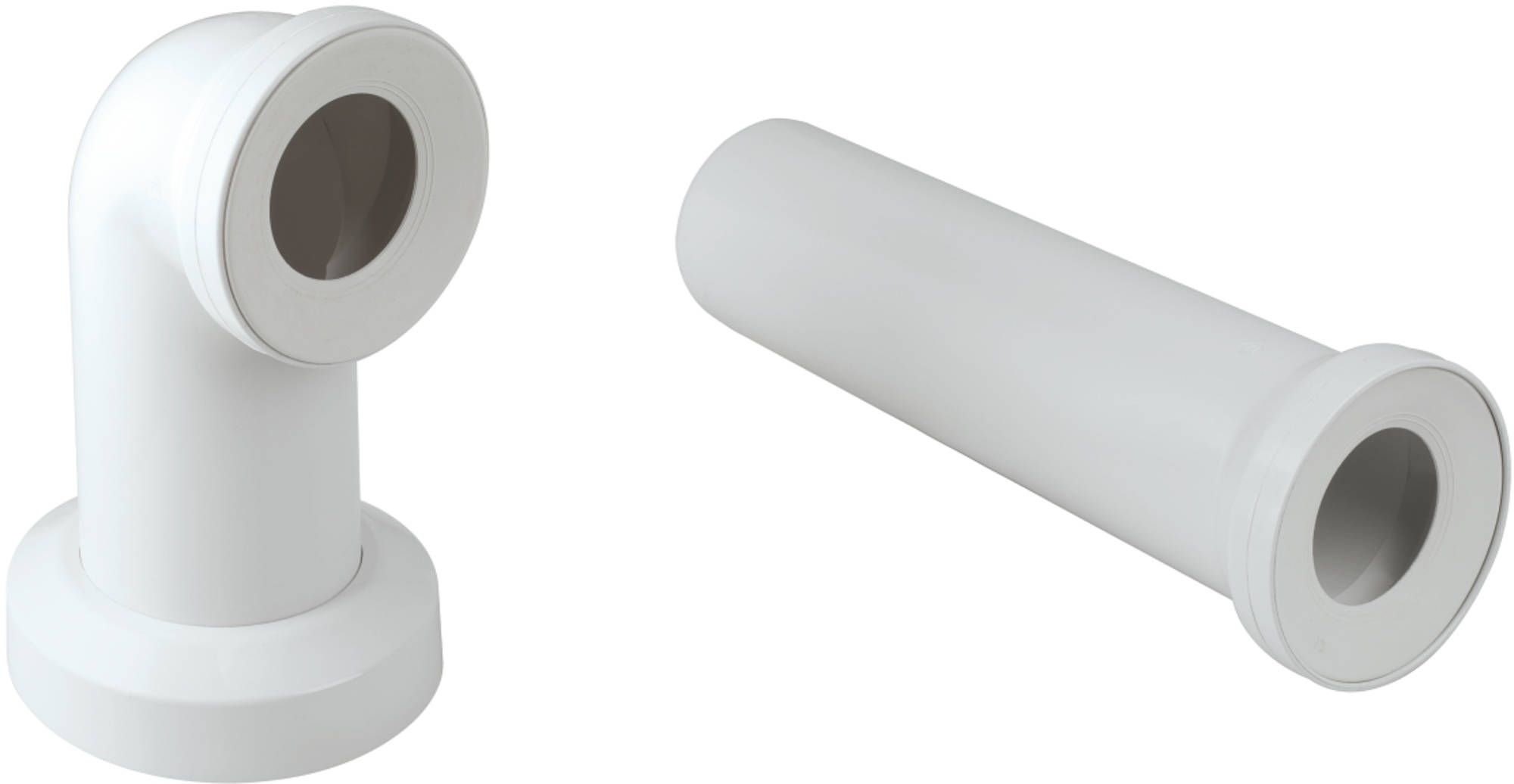 GROHE Afvoerbuis set voor Closet Horizontaal en Verticaal Wit