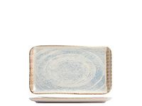 Rechthoekig Stoneware-Sky Rechthoekig bord van aardewerk, 14 x 24 cm